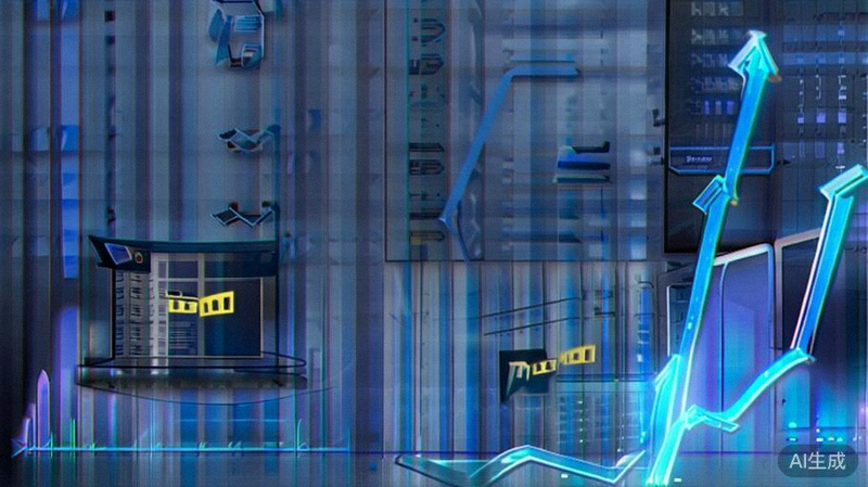 跨境电商广告优化指南配图：显示不断上升的折线图与广告投放界面，象征广告效果增长