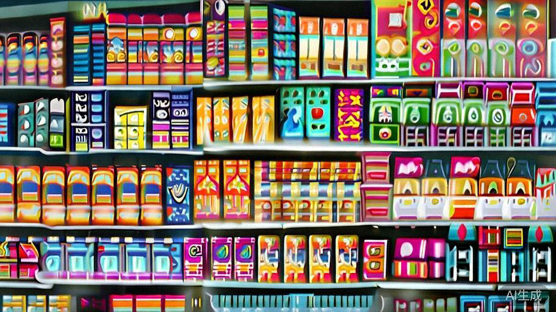 快消品品牌新兴市场本地化策略案例配图：展示超市货架上针对不同地区设计的商品包装