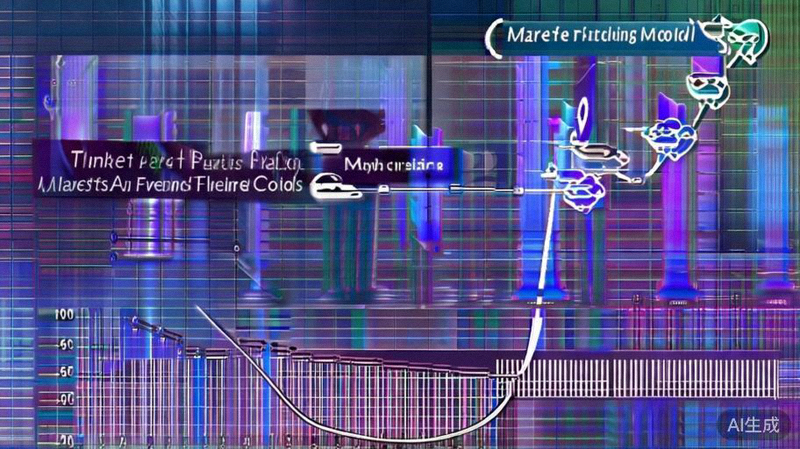 市场趋势分析与预测模型图：显示时间序列预测曲线与关键影响因素气泡图