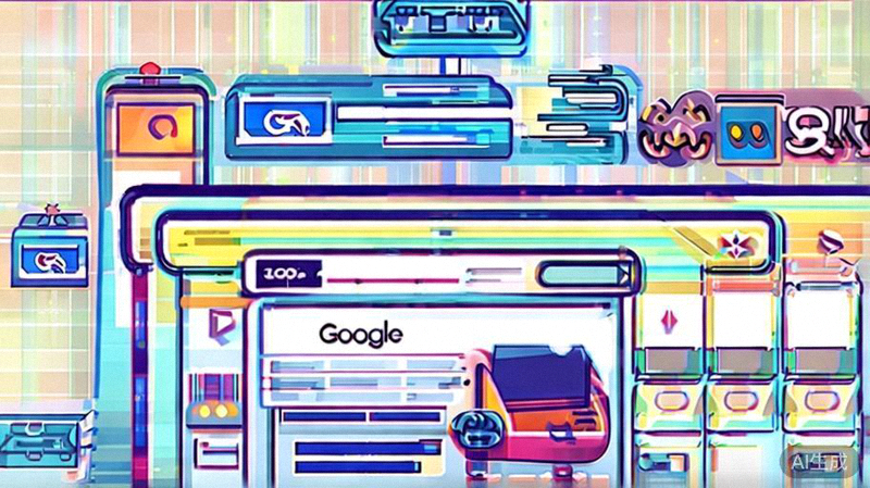 搜索广告与深度页优化专题配图：显示Google搜索广告展示位置与对应的高转化率落地页设计示例