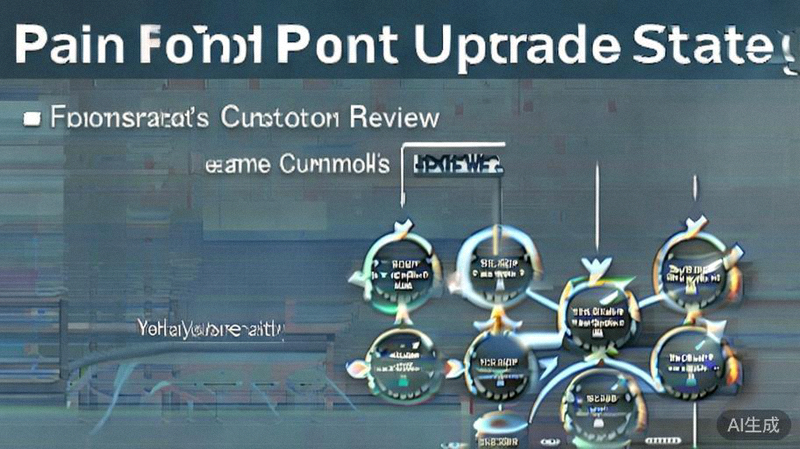 痛点升级策略示意图：显示从用户差评中提取关键词并转化为产品改进点的过程